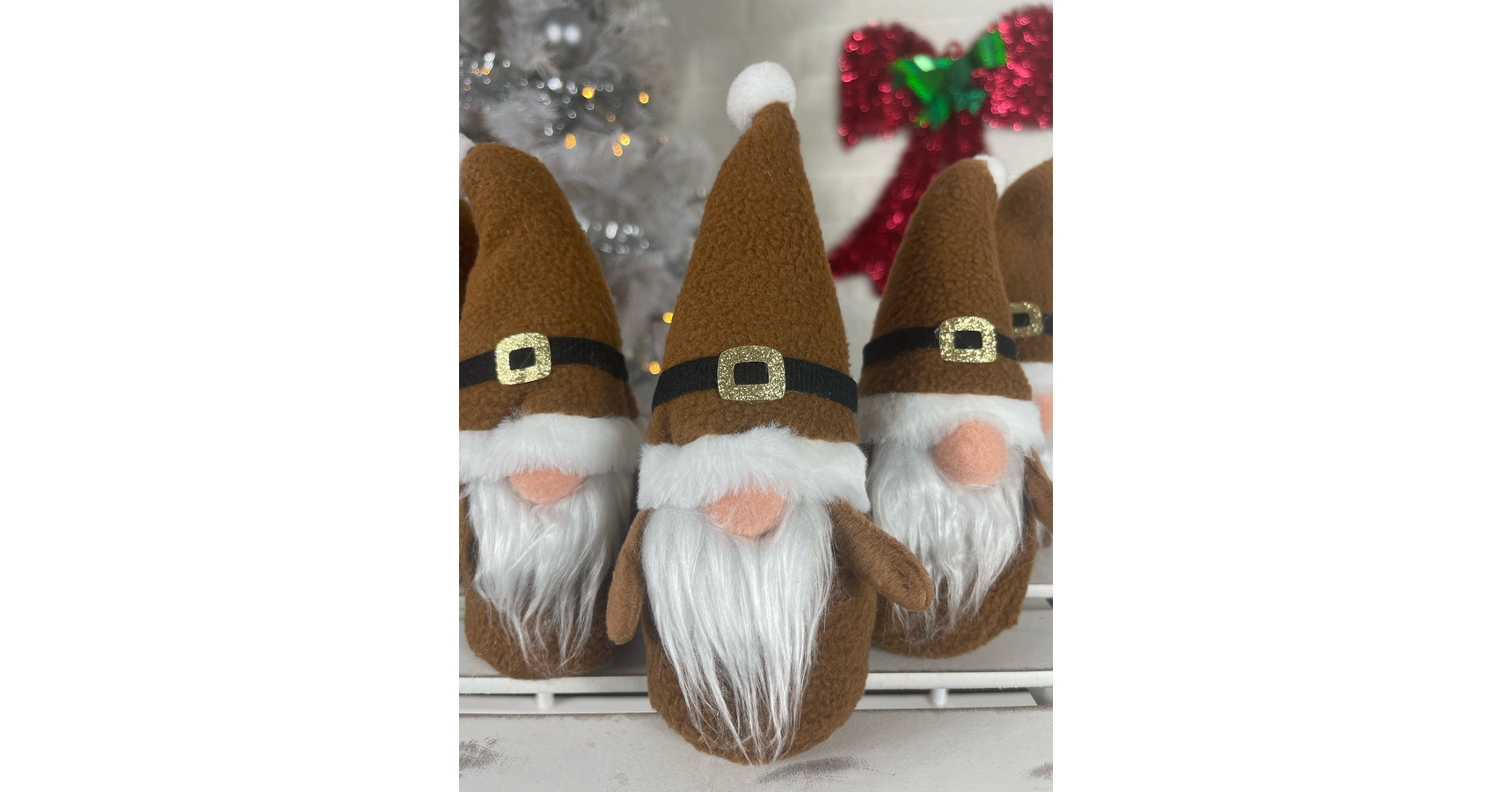 Mikulás manó | Barna | 20 cm - Manóvilág - Manó Világ Webáruház