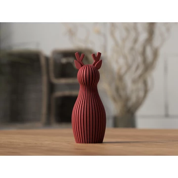 3D Rénszarvas rövid agancsos