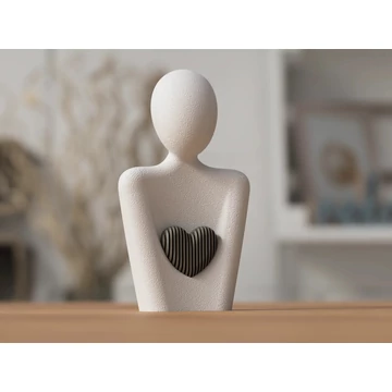 3D Anya szobor szívvel 13,2 cm