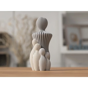 3D Apa szobor 1-4 gyerek 14 cm