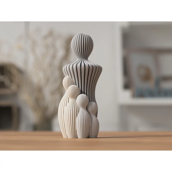 3D Apa szobor 1-4 gyerek 14 cm