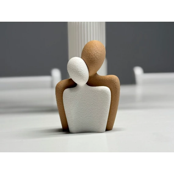 3D Valentin pár szobor 13,5 cm