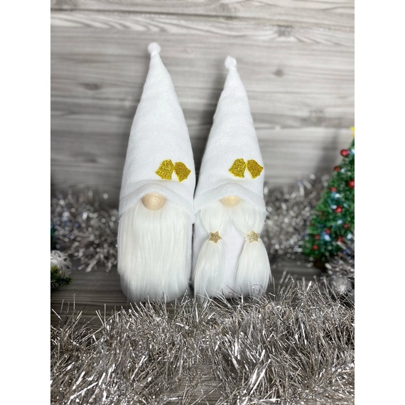 Karácsonyi Manó | Fehér | Csengő (30-35cm)