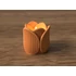 3D Tulipán alakú temécses tartó bordás