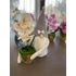 Tavaszi Manó |Cserepes Orchideával | Szürke(30-35CM)